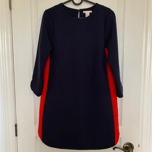 NWOT H&M navy blue & red stripes dress